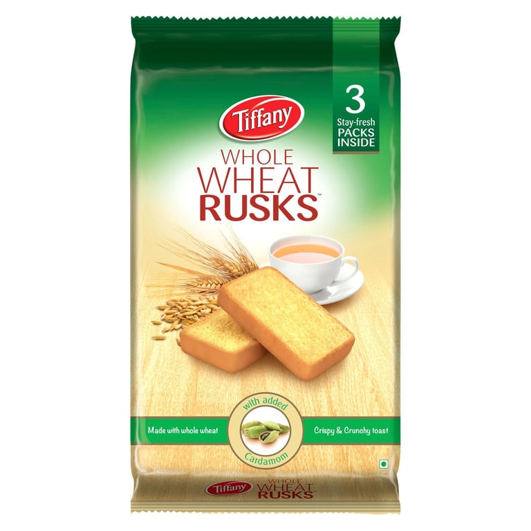 Tiffany Whole Wheat Rusk Toast 335g