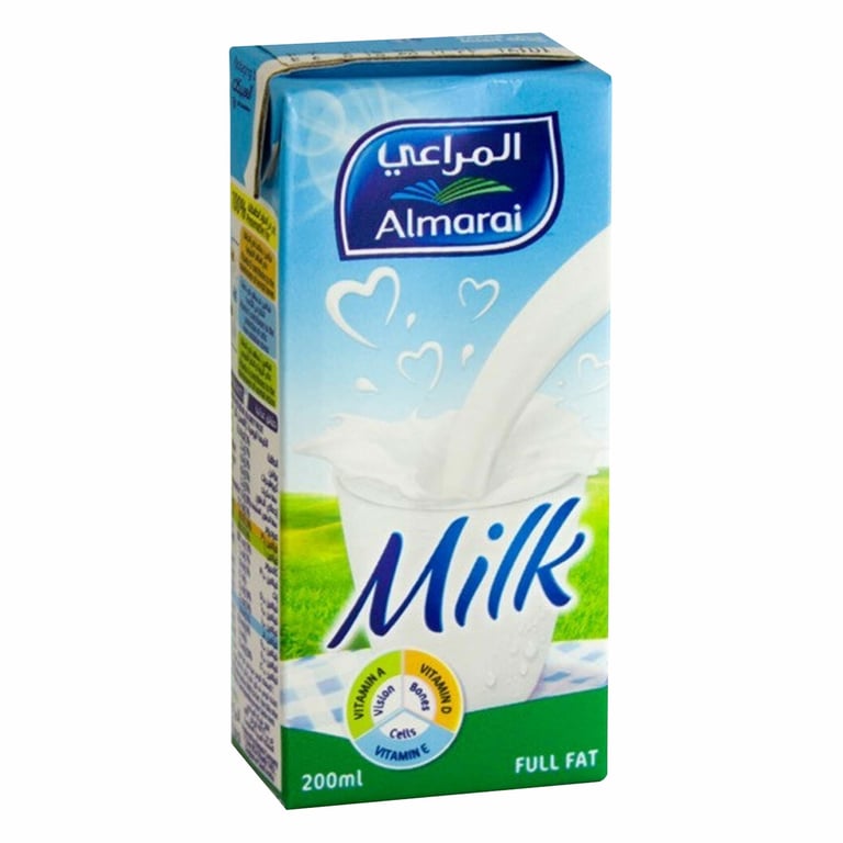 Almarai UHT Full Fat Milk 200ml x 6