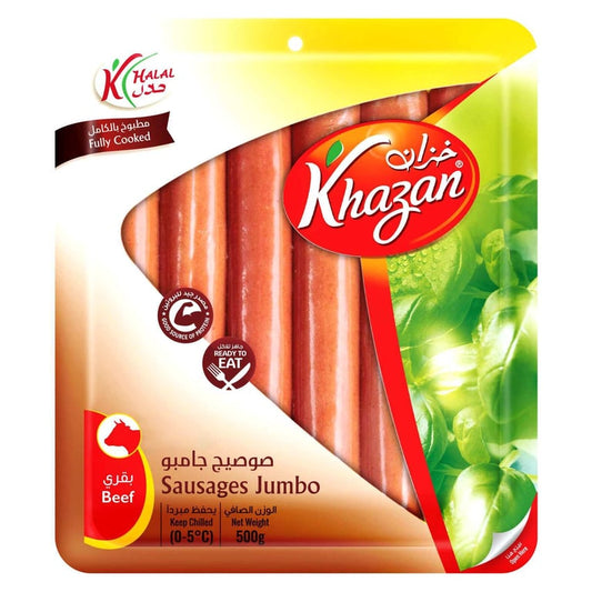 Khazan Jumbo Beef Sausages 500g