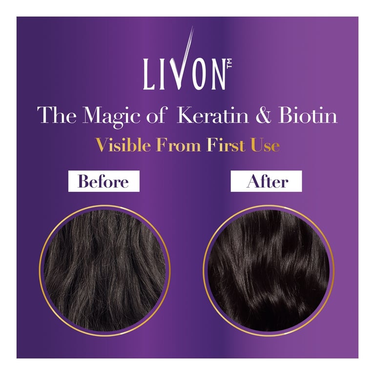 Livon Keratin and Biotin Hair Shine Oil 100ml