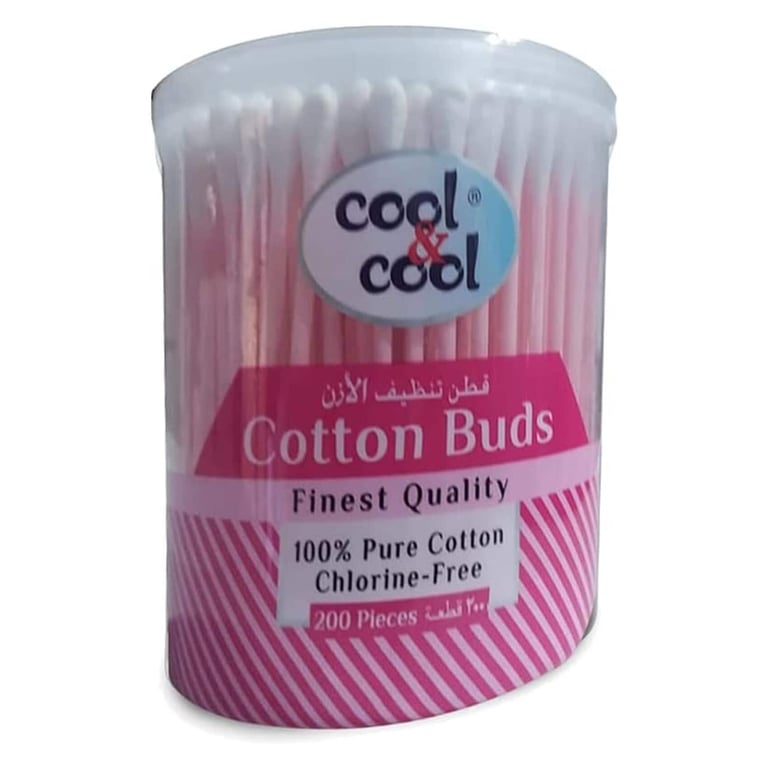 Cool &amp; Cool Cotton 200 Buds Pink