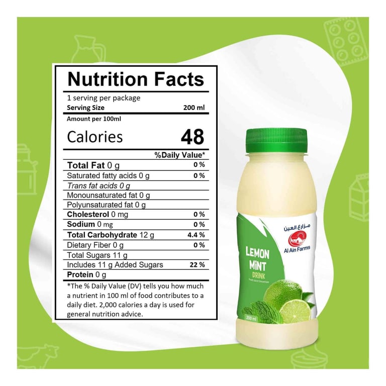 Al Ain Lemon Mint Juice 200ml