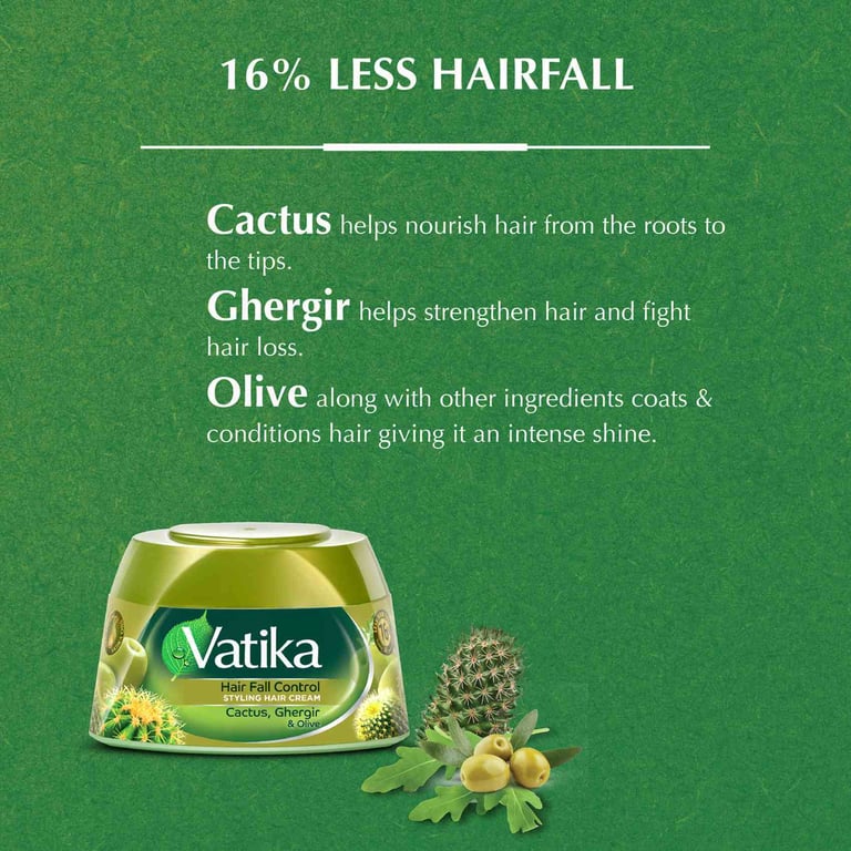 Dabur Vatika Naturals Hair Fall Control Hair Cream Green 210ml