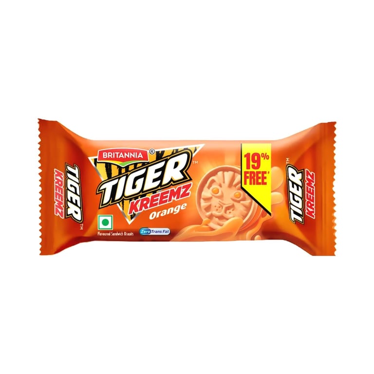 Britannia Tiger Kreemz Orange Biscuit 90g