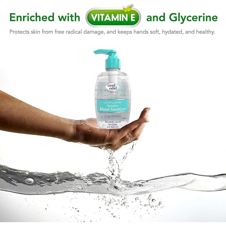 Cool &amp; Cool Sensitive Anti-Bacterial Hand Sanitizer 250ml