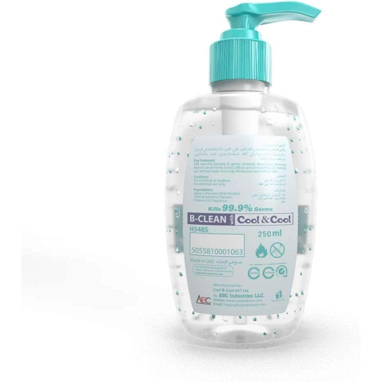 Cool &amp; Cool Sensitive Anti-Bacterial Hand Sanitizer 250ml