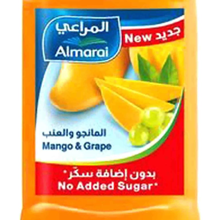 Almarai No Added Sugar Mango &amp; Grape Juice 300ml