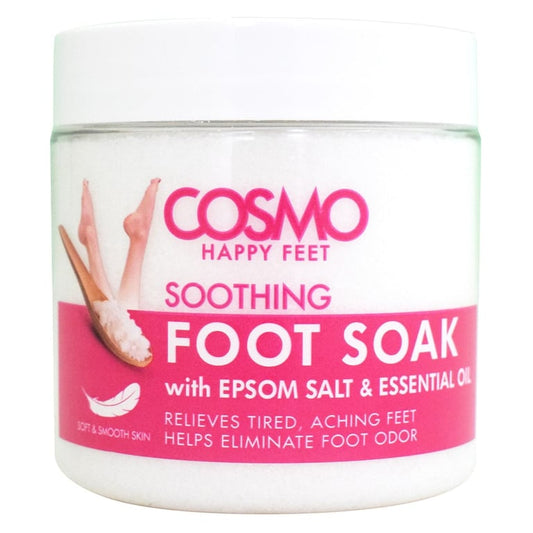 Cosmo Happy Feet Soothing Foot Soak With Epsom Salt And Essential Oil White 500g