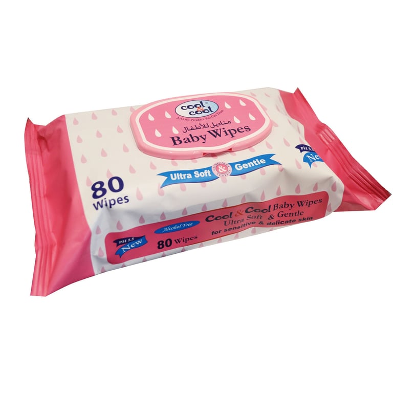 Cool &amp; Cool Ultra Soft And Gentle Baby 80 Wipes