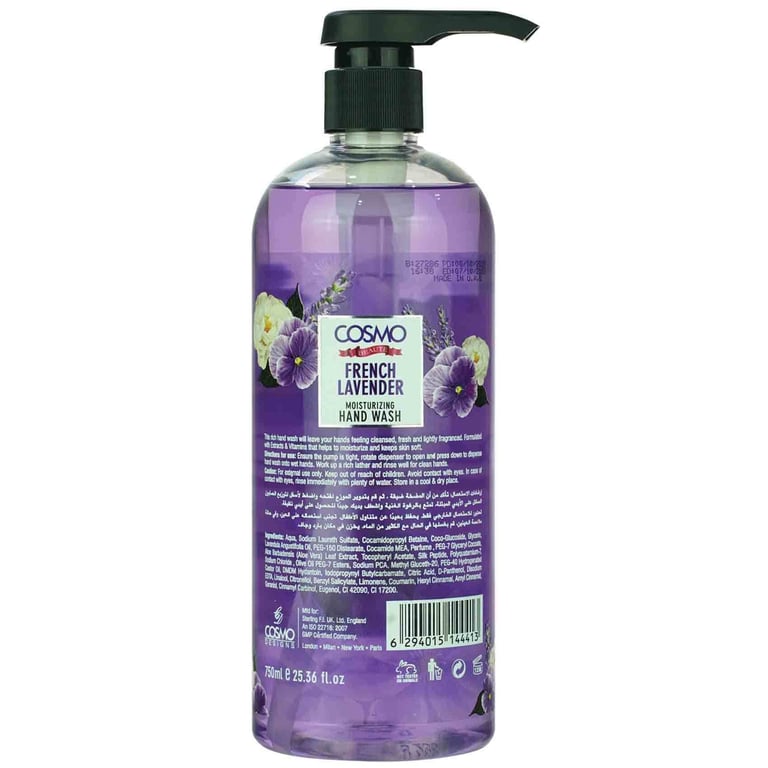 Cosmo Beauty Handwash French Lavender 750ml