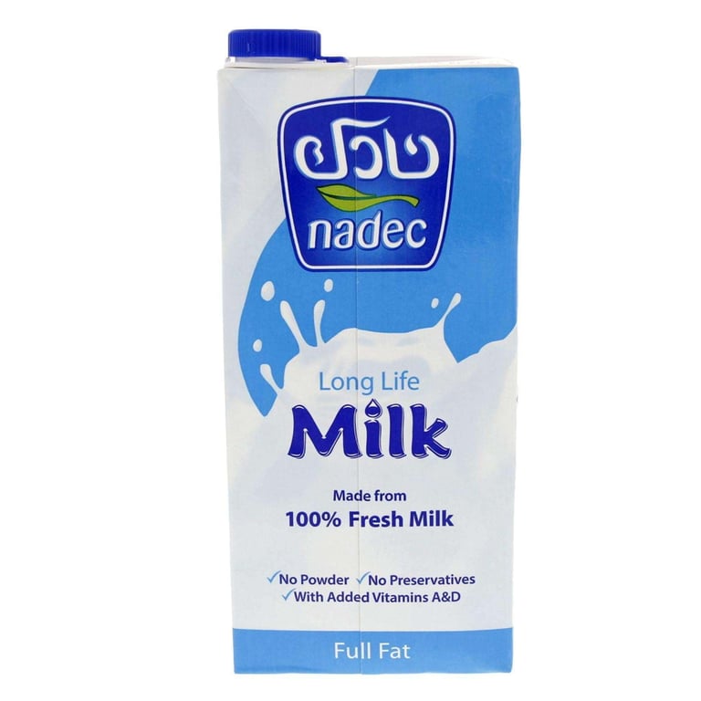 Nadec Full Fat Long Life Milk 1l