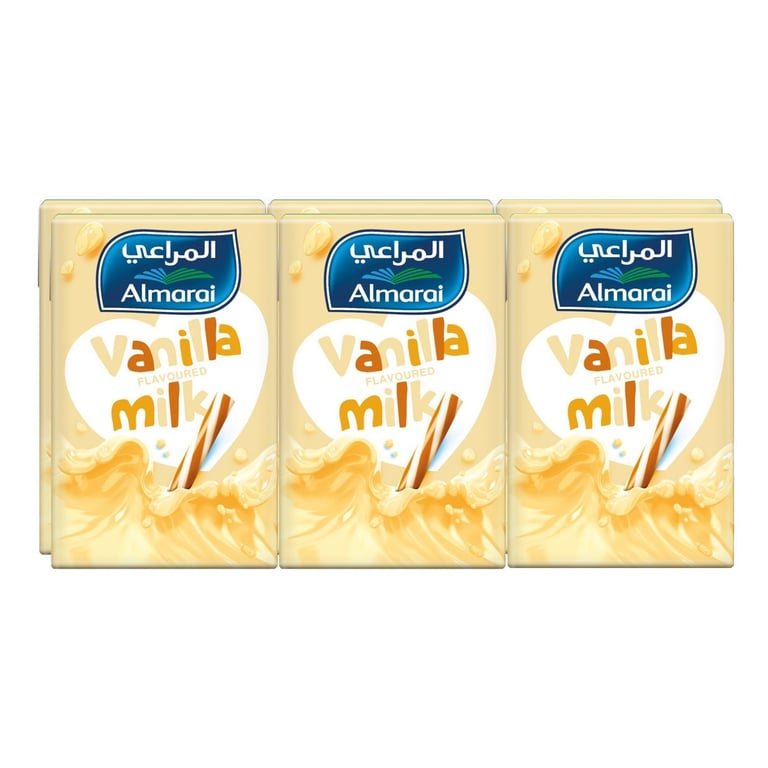 Almarai Long Life Vanilla Flavoured Milk 150ml Pack of 6