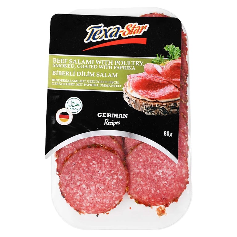 Texa-Star Beef Salami With Paprika 80g