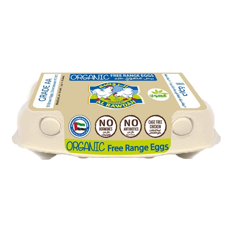 Al Rawdah Organic Eggs 10 PCS