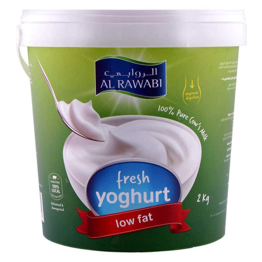 Al Rawabi Fresh Low Fat Plain Yoghurt 1kg