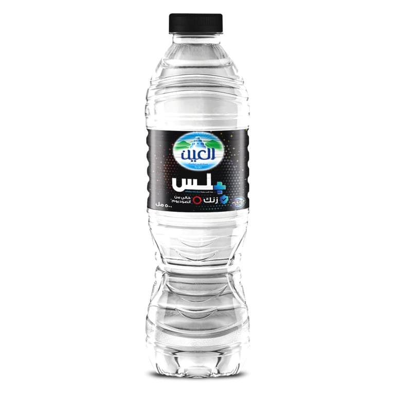 Al Ain Plus water Fortified with Zinc &amp; Zero Sodium 500ml