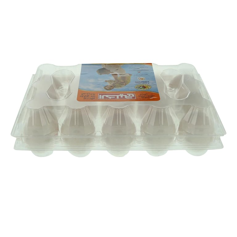 Khaleej Farm Fresh Medium White Eggs 15 PCS