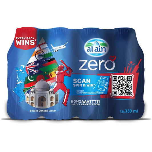 Al Ain Zero Sodium Drinking Water 330ml Pack of 12