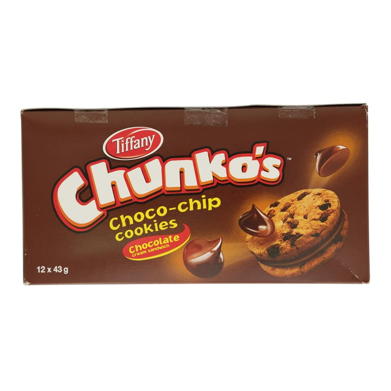 Tiffany Chunkos Choco Chip Cookies 43g Pack of 10