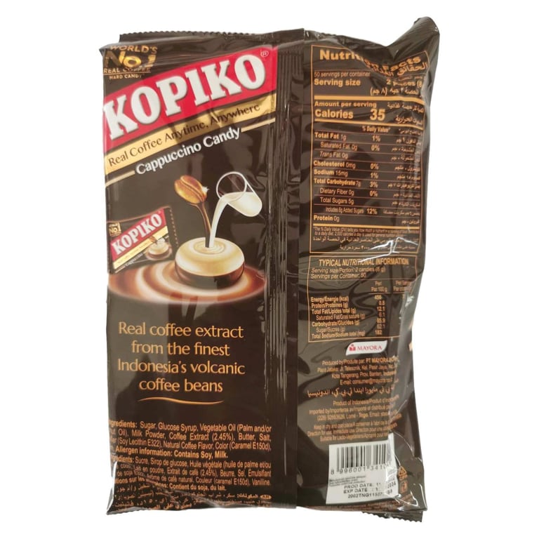 Kopiko Cappuccino Candy 400g