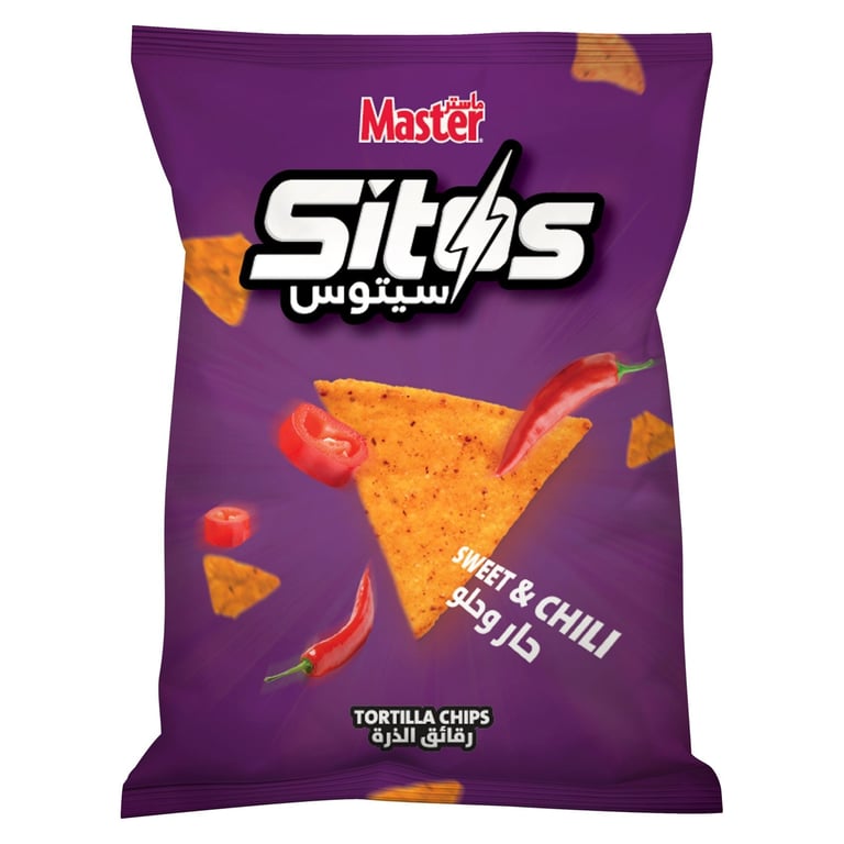 Master Sitos Sweet And Chili Flavoured Tortilla Chips 150g