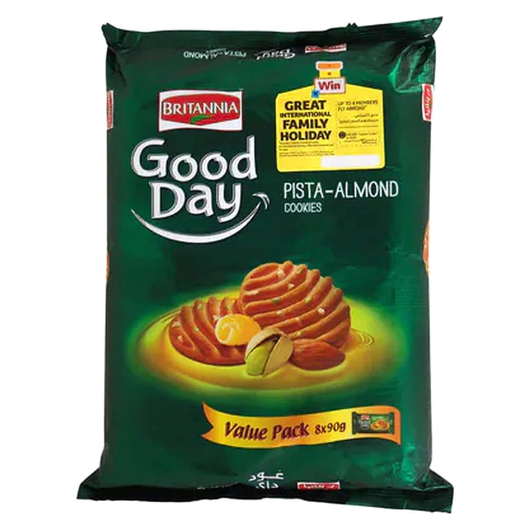 Britannia Good Day Pista Value Pack 90g Pack of 8