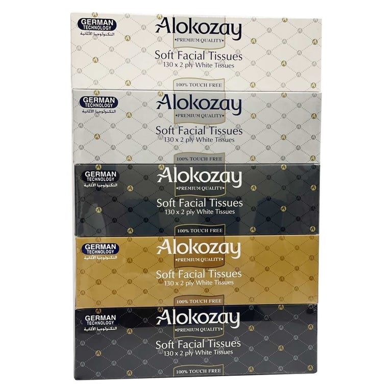 Alokozay Facial Tissue 130 Ply Pack of 5