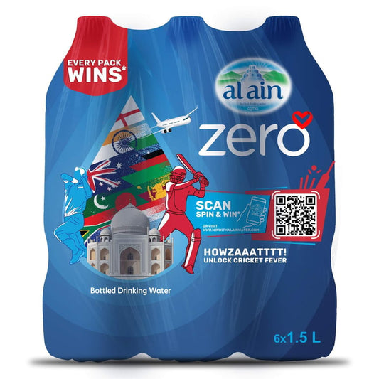 Al Ain Zero Sodium Drinking Water 1.5L Pack of 6