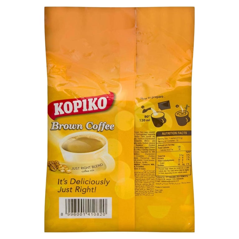 Kopiko Brown Coffee 27.5g Pack of 10