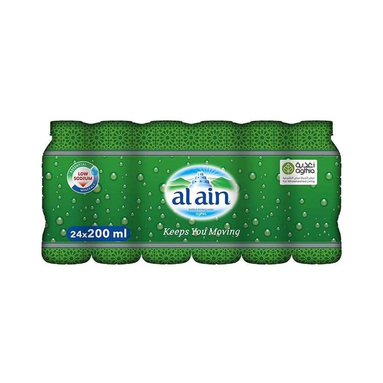 Al Ain Bottled Drinking Water 200ml Pack of 24