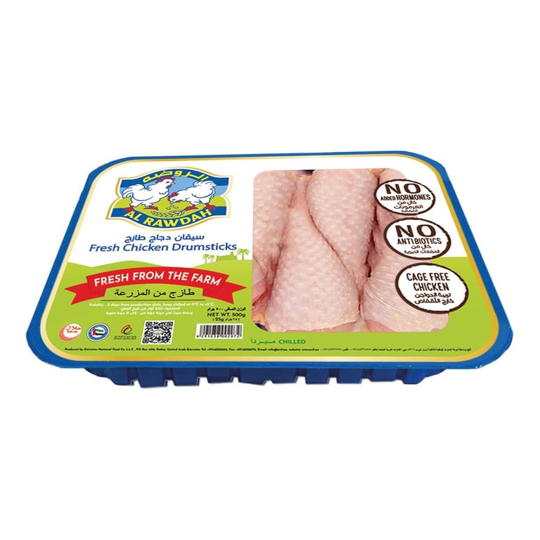 Al Rawdah Fresh Chicken Drumstick 500g