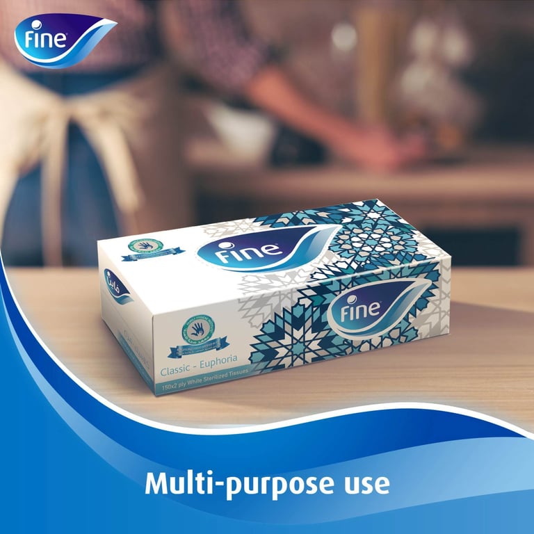 Fine Facial Tissue Classic 170 Sheets X 2 Ply Bundle Of 5 + 1 Free Pack