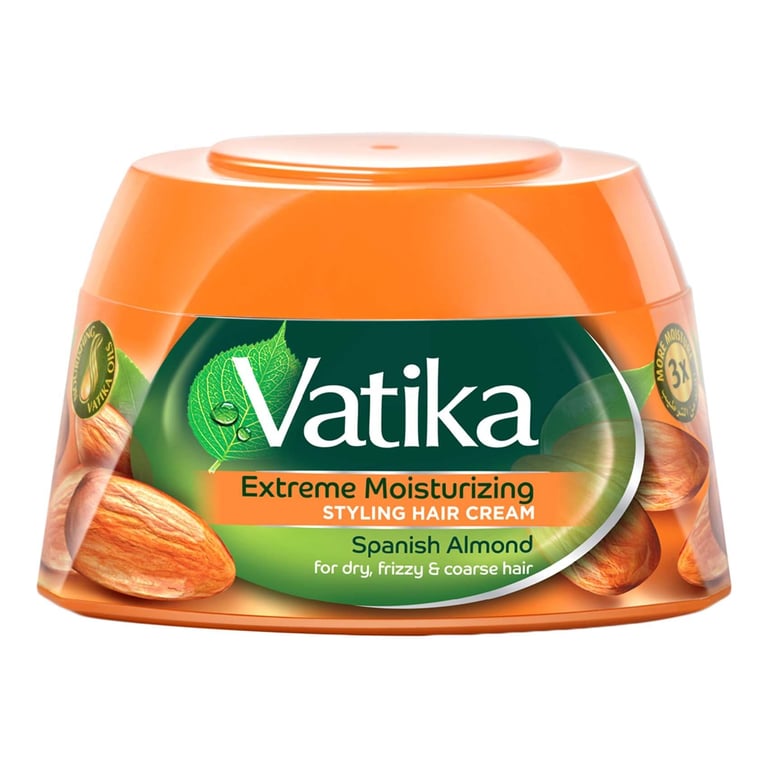 Dabur Vatika Naturals Extreme Moisturizing Styling Hair Cream Green 140ml