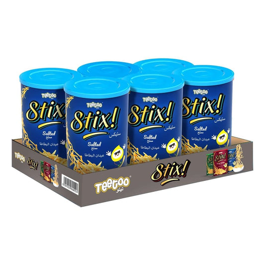 Teeto&#39;s Stix Salted Snack 45g Pack of 6