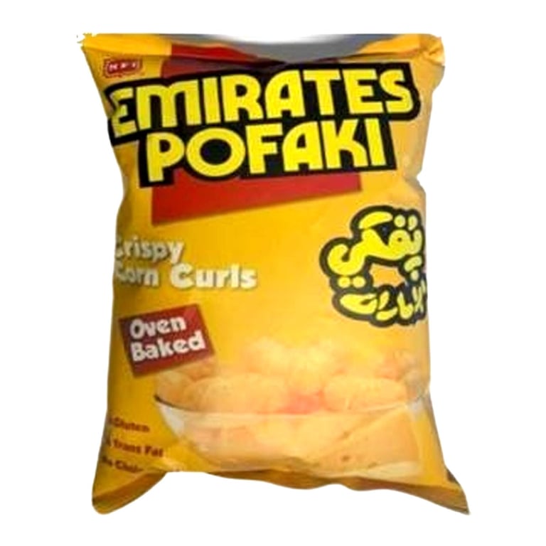 NFI Emirates Pofaki Oven Baked Crispy Corn Curls 80g