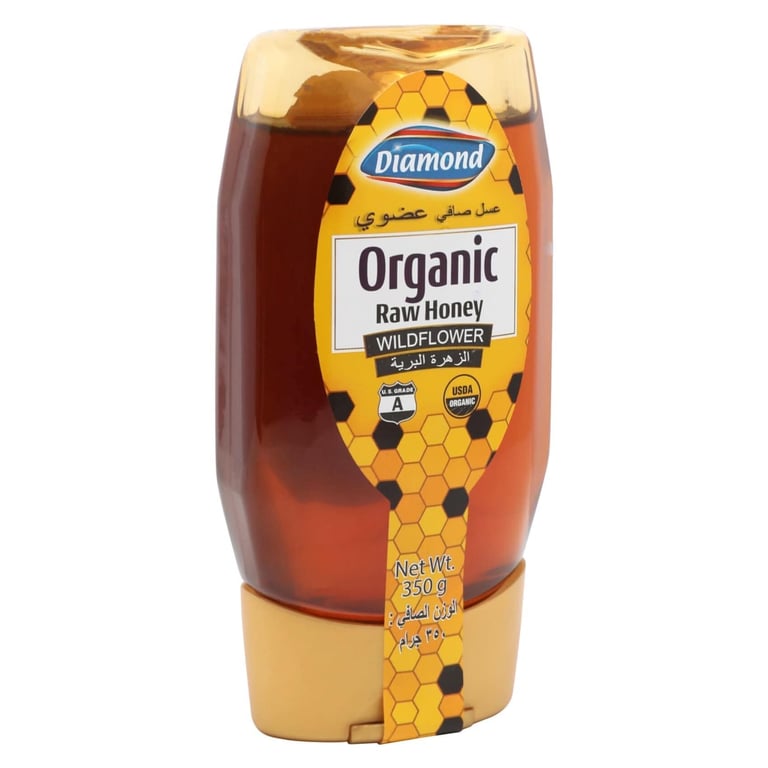 Diamond Organic Raw Wildflower Honey 350g