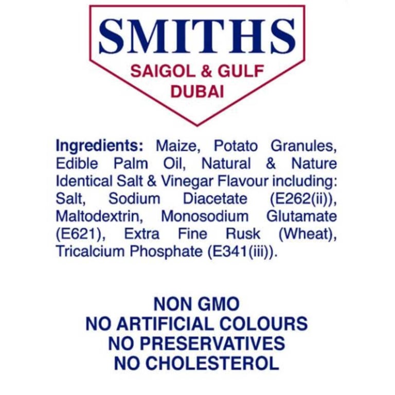 Smiths Salt And Vinegar Chipsticks 30g Pack of 25