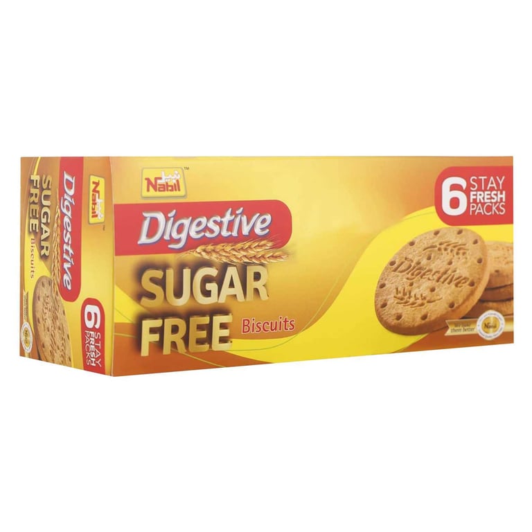 Nabil Digestive Sugar Free Biscuit 41g Pack of 6