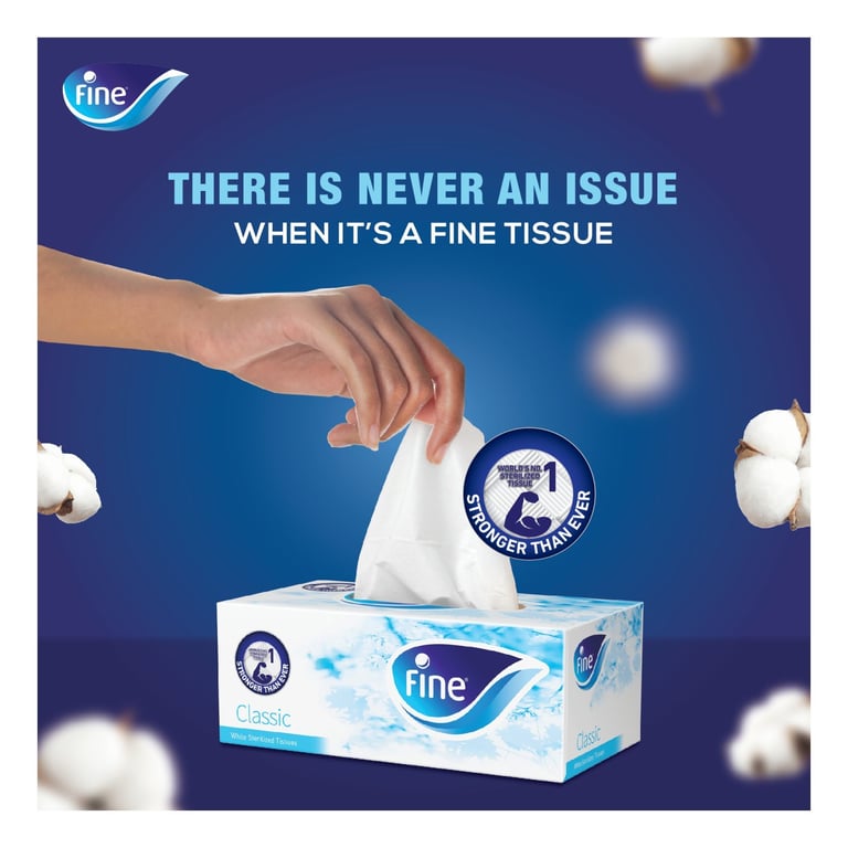 Fine Facial Tissue 100 Sheets X 2 Ply Pack Of 6