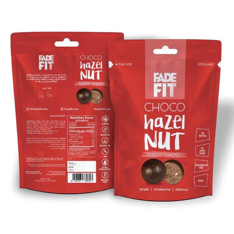 Fade Fit Chocolate And Hazelnut Energy Balls 45g