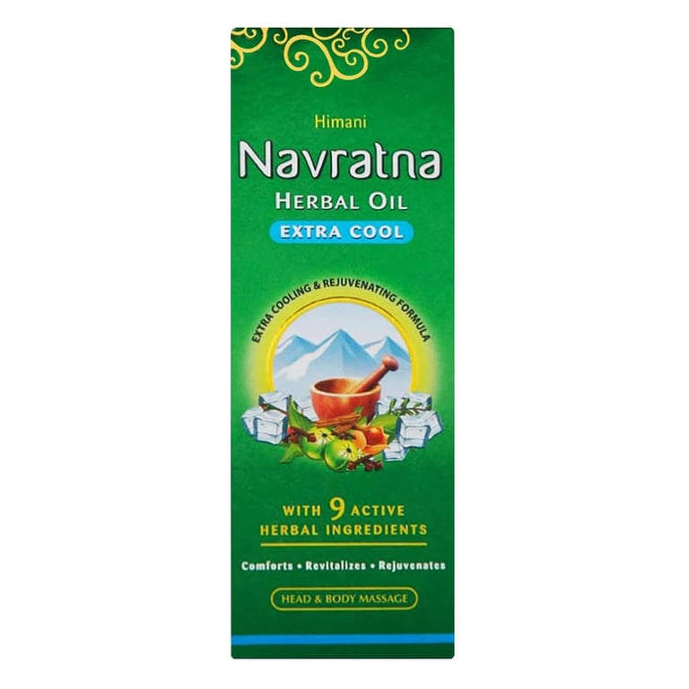 Navratna Herbal Extra Cool Herbal Hair Oil Green 300ml