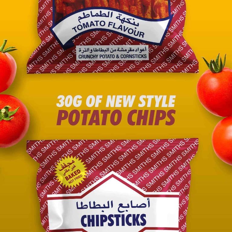 Smiths Tomato Flavoured Chipsticks 30g