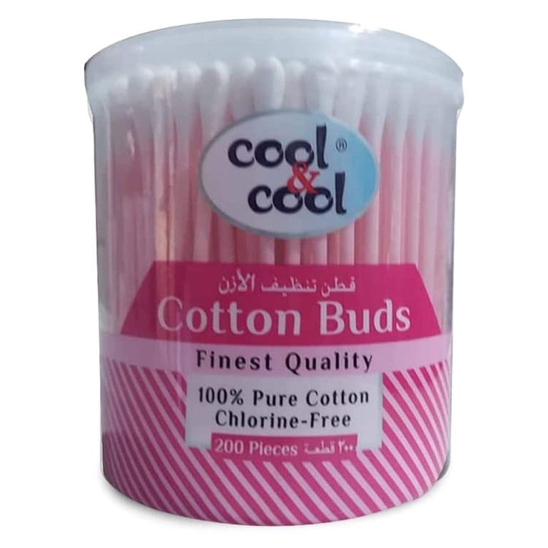 Cool &amp; Cool Cotton 200 Buds Pink