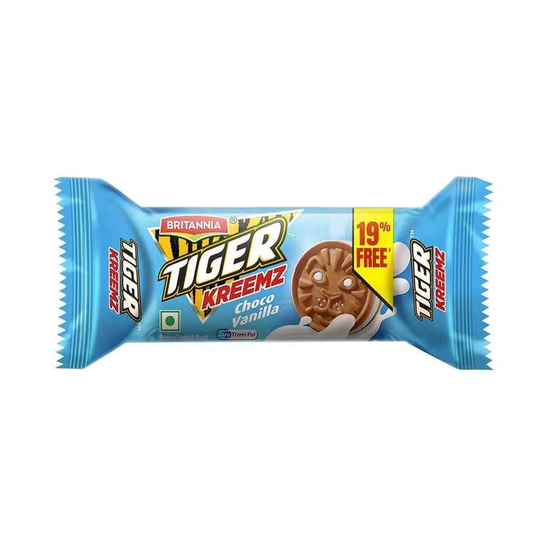 Britannia Tiger Kreemz Choco Vanilla Biscuits 90g