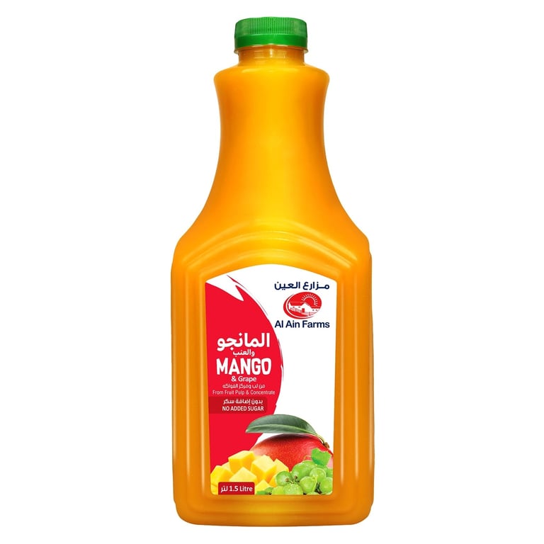 Al Ain Farms Fresh Mango And Grape Juice 1.5L