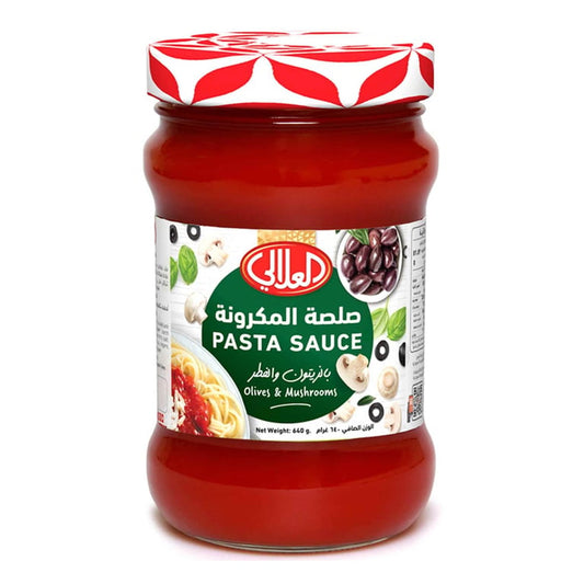 Al Alali Pasta Sauce With Olives And Mushrooms 640g