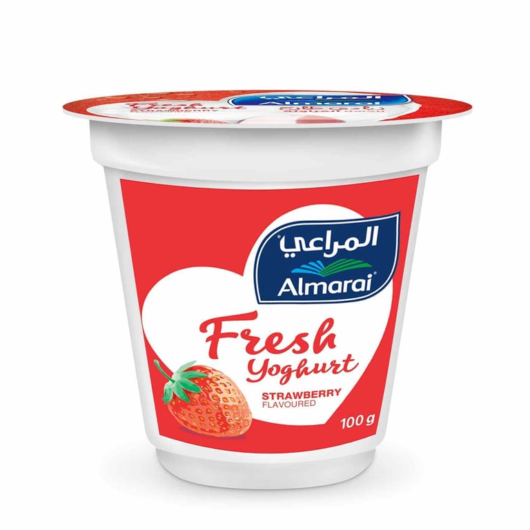 Almarai Fresh Yoghurt Strawberry Flavour 100g