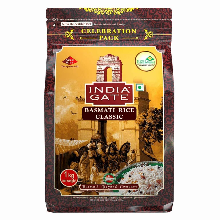 India Gate Classic Basmati Rice 1kg