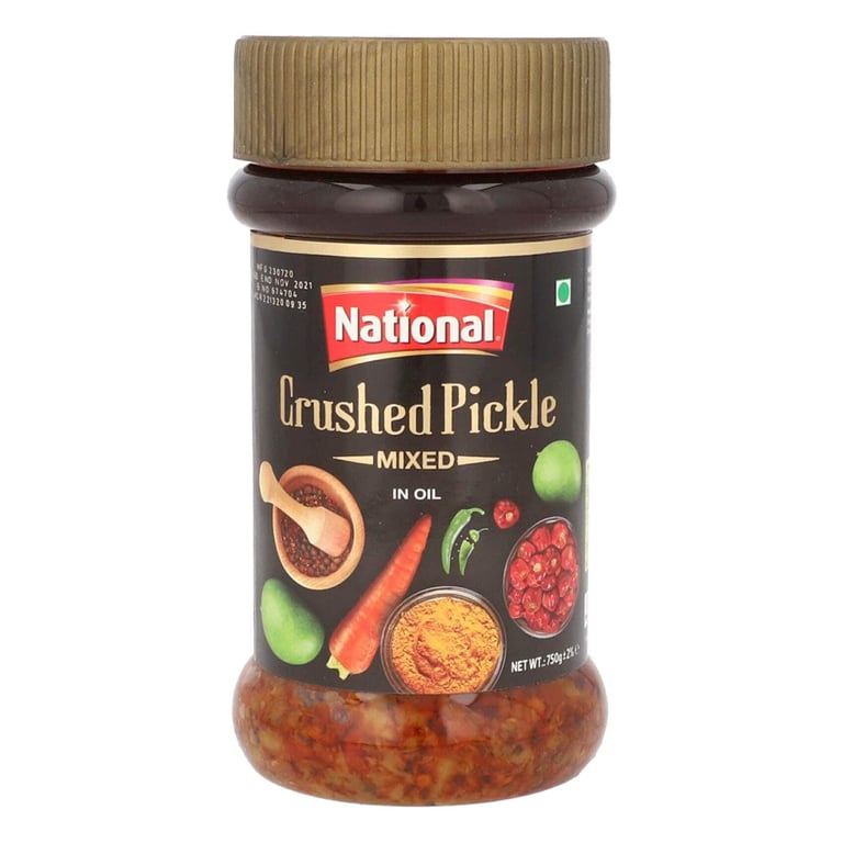 National Crushed Pickle Mixed In Oil 750g