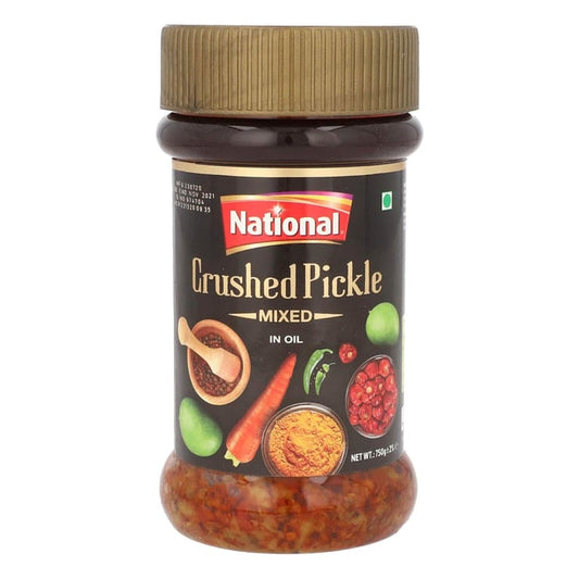 National Crushed Pickle Mixed In Oil 750g